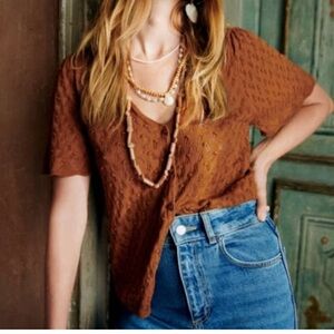 Sezane Jeanne Jumper Hazelnut - Size M